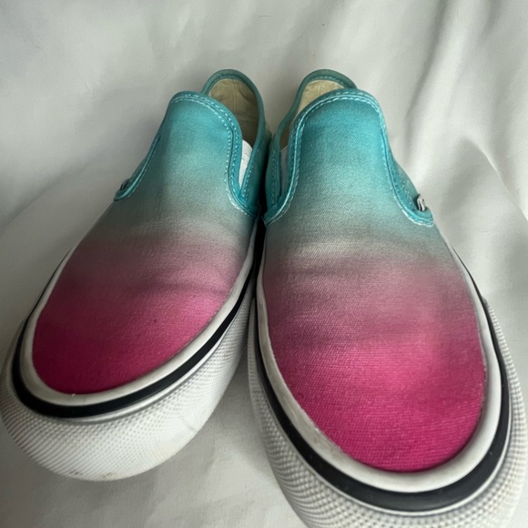 VANS Blue and Pink Ombre Slip-On Sneakers size 5 men and 6.5 woman - Picture 5 of 12